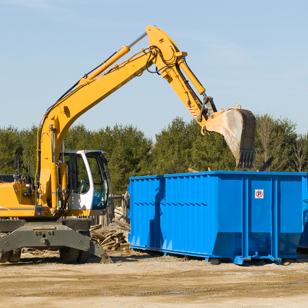 what size residential dumpster rentals are available in Clio California